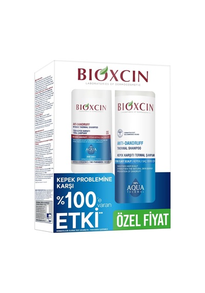 Aquathermal Kepek Karşıtı Termal Şampuan 300 Ml + Yoğun Kepek Karşıtı Termal Şampuan 200 Ml