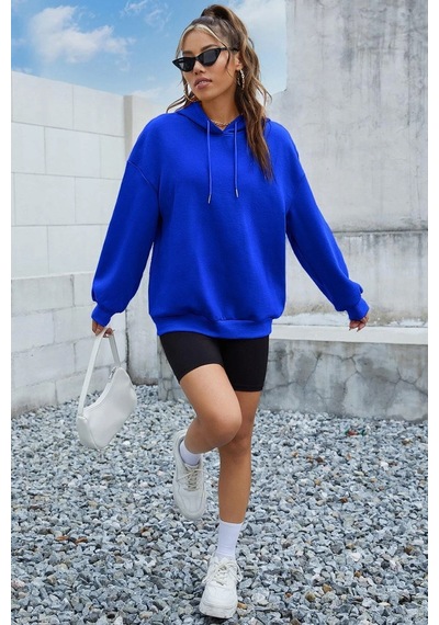 Uyguntarz Sırt It's Okay Not To Be Perfect Baskılı Sweatshirt Mavi