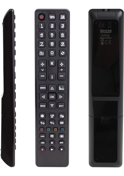Vestel Uyumlu Lcd Led Tv 3d Li Kenarı Metalik Kumanda Ves-203 4172