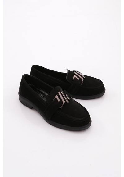 Dgn 527 Kadın Loafer Ayakkabı Siyah