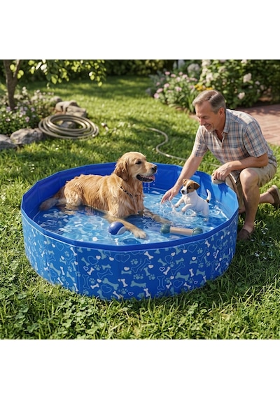 Katlanabilir Köpek Havuzu 120 Cm X 30 Cm 51144 Lacivert