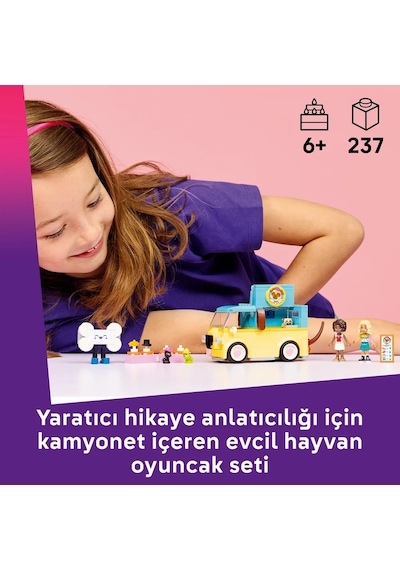 LEGO® Friends Evcil Hayvan Aksesuar Kamyoneti Oyuncağı 42678 - 6 Yaş Üzeri Çocuklar için Yaratıcı Oyuncak Yapım Seti  (237 Parça)