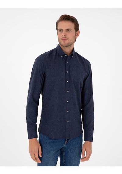 Pierre Cardin Desenli Erkek Gömlek 50298570-VR033 - Lacivert