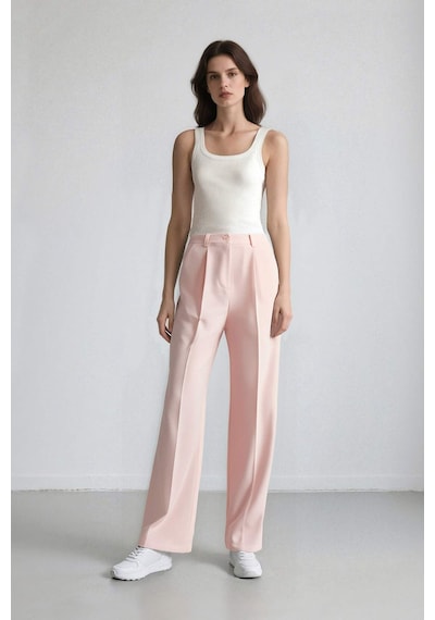 Defacto Afra x DeFacto Wide Leg Krep Kumaş Palazzo Pantolon Cepli Yüksek Bel Uzun Boy Geniş Paça F0083AX25SM Pembe Defacto Afra x DeFacto Wide Leg Krep Kumaş Palazzo Pantolon Cepli Yüksek Bel Uzun Boy Geniş Paça F0083AX25SM Pembe