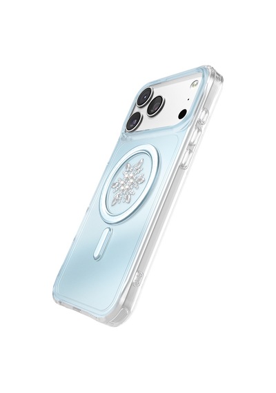 İphone 18 Pro Max Uyumlu Kılıf M-safe Şarj Özellikli Zore Paris Mova Sert Pc Kapak Mavi
