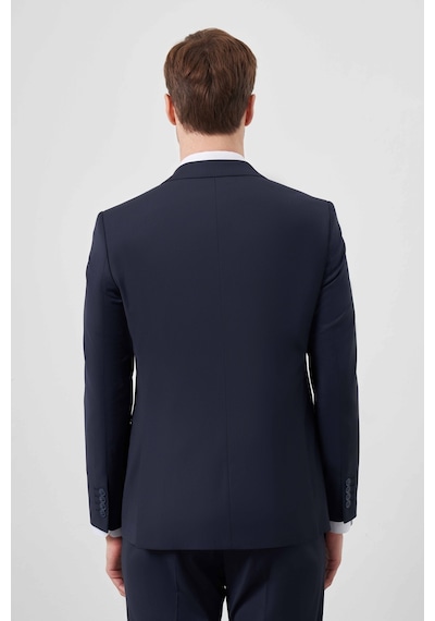 Morven Erkek Lacivert Yünlü Platinium Düz Desen Slim Fit Sivri Yaka Takım Elbise Lacivert Morven Erkek Lacivert Yünlü Platinium Düz Desen Slim Fit Sivri Yaka Takım Elbise Lacivert
