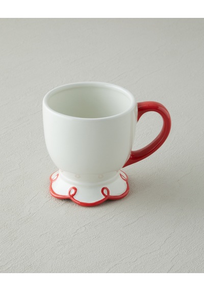 English Home Lovely Loop Dolomite Kupa 320 Ml Kırmızı