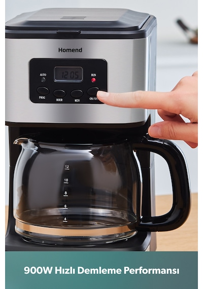 Homend Coffeebreak 5006h Otomatik Zaman Ayarlı Xl (12 FİNCAN) Filtre Kahve Makinesi