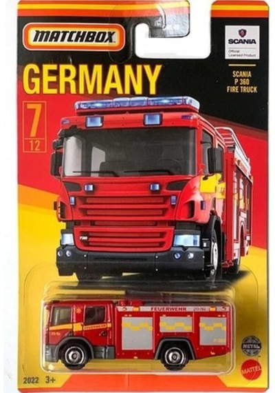 Matchbox Best Of Germany Scanıa P 360 Fıre Truck GWL49 HFH50