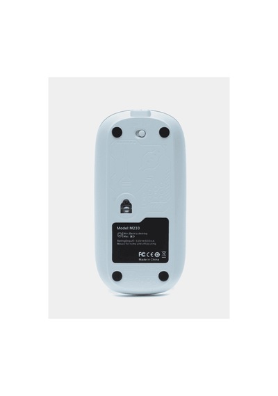 Mavi Kablosuz Mouse Bluetooth Usb Çift Mod Bağlantılı Diğer