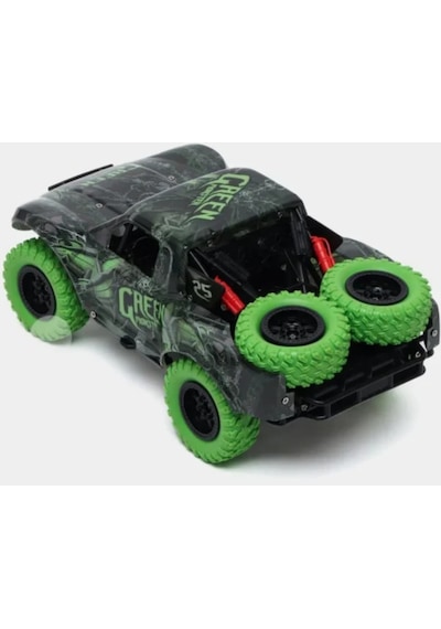 Şarjlı Uzaktan Kumandalı Araba 4x4 Yüksek Hızlı Drift Ve Arazi Aracı 2.4ghz 1:20 Yedek Lastikli Yeşil