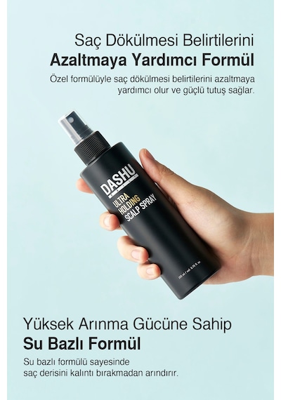 Dökülme Karşıtı Bakım&güçlü Tutuş Sunan Saç Sabitleyici Sprey Dashu Daily Ultra Holding Scalp Spray