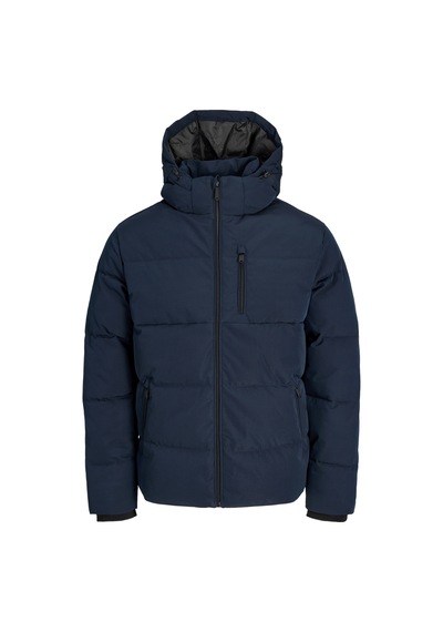 Jack & Jones Erkek Fermuar Kapamali Kapüsonlu Sisme Mont - Becks - 12298858 Sky Captain