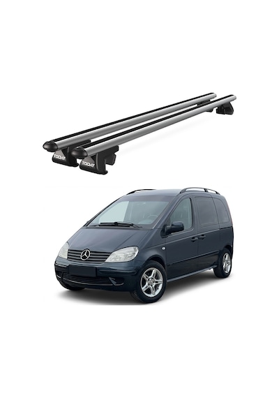 Venüs Mercedes-benz Vaneo 2001-2005 Uyumlu Gri Ara Atkı Port Bagaj Tavan Barı