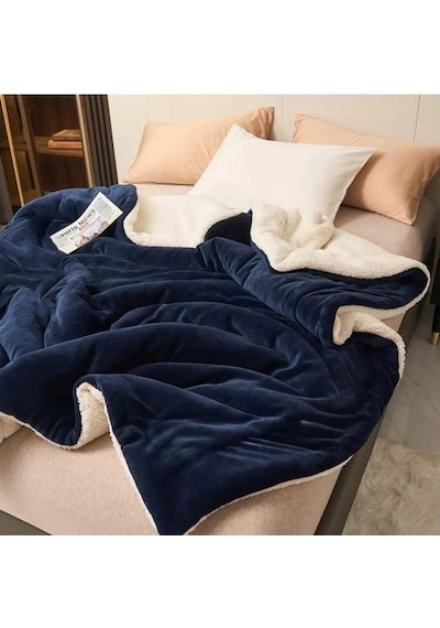 Mulberry Sherpa Polar Çift Taraflı Tek Kişilik Battaniye 160 x 220