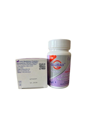 Glurax Powder, Diş Protezi Yapıştırıcı Toz