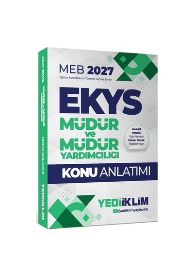 Yediiklim Yayınları 2027 Meb Ekys Müdür Ve Müdür Yardımcılığı Konu Anlatımı-170273