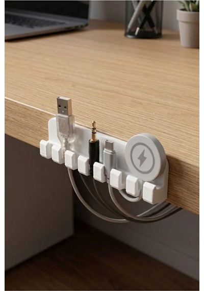 7 Kablolu Yapışkanlı Kablo Şarj Yazıcı Pc Kablosu Tutucu Çalışma Masası Kablo Düzenleyici Organizatör Beyaz Belirtilmemiş 7 Kablolu Yapışkanlı Kablo Şarj Yazıcı Pc Kablosu Tutucu Çalışma Masası Kablo Düzenleyici Organizatör Beyaz Belirtilmemiş
