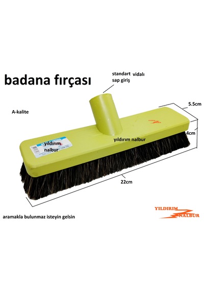 Badana Fırçası Plastik Kısa Tüylü İzmir Fırça Eskilerden