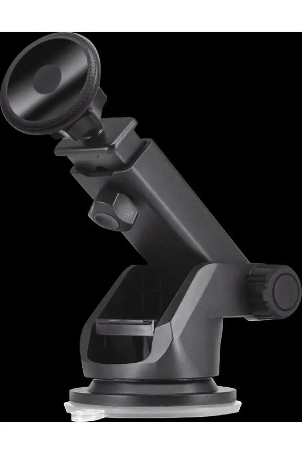 Mıknatıslı Manyetik 360 Derece Teleskopik Araç Içi Torpido Üstü Ve Cam Vantuzlu Telefon Tutucu Siyah