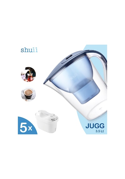 Jugg I Su Arıtma Sürahisi + 5 Adet Filtre I Pure+ Ve Maxtra+ Filtreleri İle Uyumlu