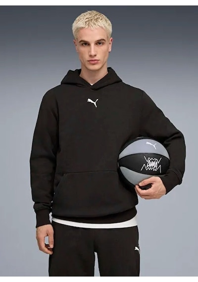 Puma Teamjaws Post Game Hoodie Erkek Sweatshirt 68953601 Siyah