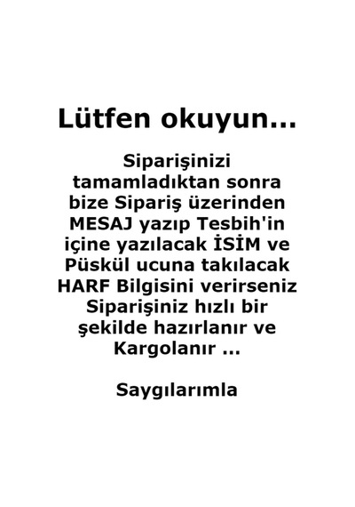 Tesbih Sakarya Kişiye Özel Isimli - Mavi Hematit - Doğal Taş Tesbih Mavi
