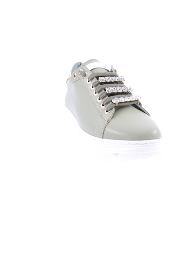 Dgn Es864-23y Kadin Kalin Kristal Taşli Sneakers Ayakkabi ES864-2007-R1236 Mint Yeşili