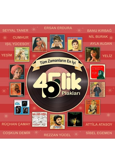 Tüm Zamanların En İyi 45&apos Lik Plakları Plak, Türk Pop Müziği Koleksiyonu, Vinyl