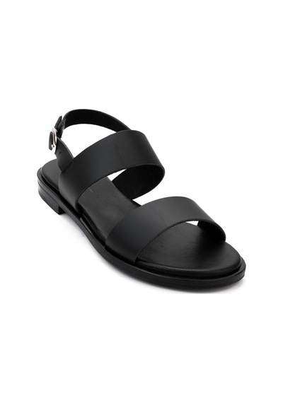 Sandalet Kadın 86p1 Frau London Leather Nero Siyah