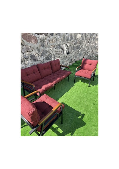 3+1+1+sehpa Balkon Ve Bahçe Mobilyası Bordo Bordo 3+1+1+sehpa Balkon Ve Bahçe Mobilyası Bordo Bordo