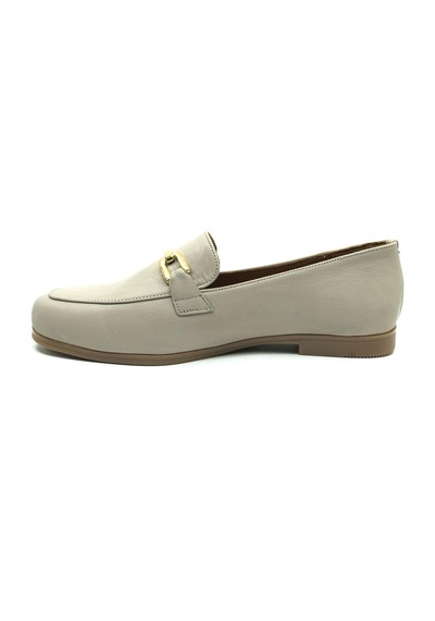 Ayakdaş 3727 Kadın Loafer Deri Babet Ayakkabı Nut