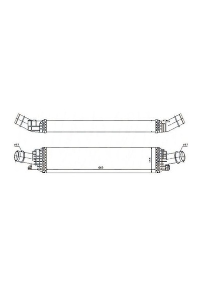 Intercooler Radyatörü Audi A4 08-16 A5 08-17 A6 11-14 Mga-80568