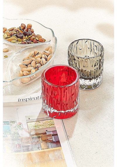 Pasabahce Kabuk Tealight Mumluk 7 Cm Smoke - 1 Adet Gri