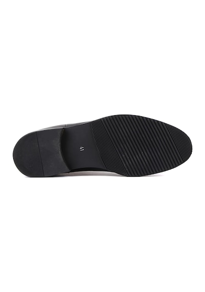 Shoetyle - Siyah Deri Erkek Chelsea Bot 250-201-903 Siyah