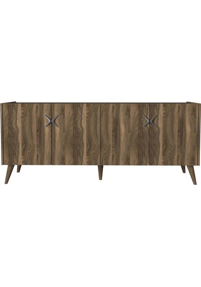 Dekorister Exclusive Wood Konsol Ceviz-Antrasit
