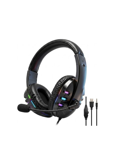 Çeşithane Xk-hp8 Oyuncu Kulaklığı Rgb Işıklı Mikrofonlu Gaming