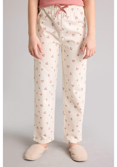 Defacto %100 Pamuklu Fitilli Kaşkorse 2'li Pijama Takımı Kız Çocuk H2656A826SP
