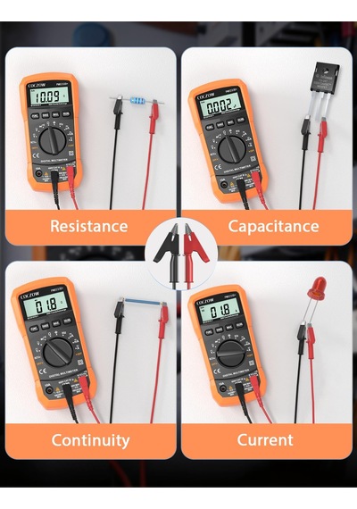 Dijital Multimetre, Otomatik Aralık Seçimi, Çok Fonksiyonlu Test Cihazı, Ac/dc Voltaj, Ac/dc Akım, Direnç, Geçiş