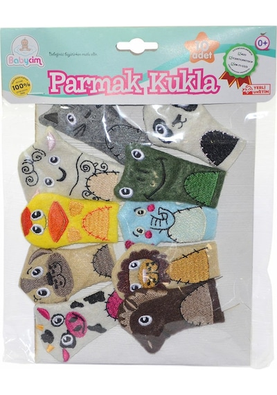 Babycim URT020-003 Hayvanlar Parmak Kuklası 10'lu