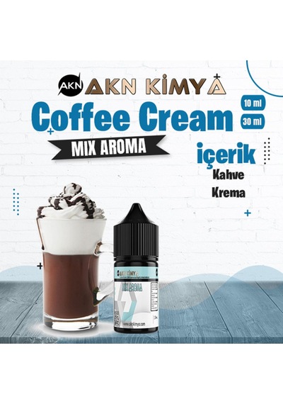 Akn Kimya Coffee Cream Mix Aroma Kahve Krema Gıda Aroması 10 Ml