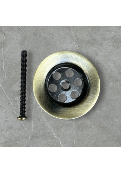 İsaoğlu Yapı Antik Gold Lavabo Gideri Antik Gold Lavabo Süzgeci Bütün Lavabolara Uygun Sifon Gold Altın