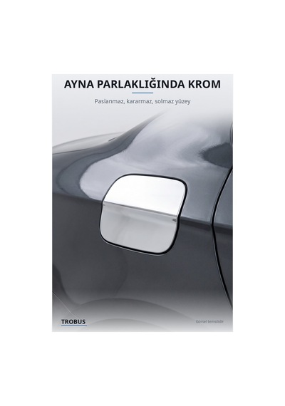 Volkswagen T6.1 Transporter 2020-2023 Uyumlu Krom Depo Kapağı Paslanmaz Çelik