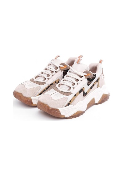Derinet Comfort Taban Kadın Sneaker Bej Leopar Bej Leopar
