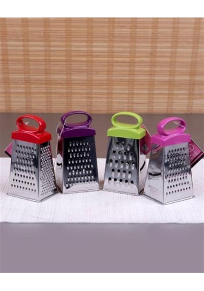 4 Farklı Rende Taraflı Dörtgen Mini Mutfak Sarımsak Peynir Rendesi Plastik Diğer