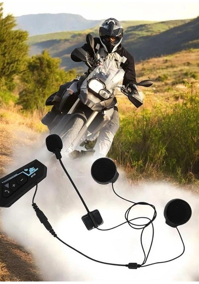 Kask Kulaklığı Motosiklet Intercom Interkom Dinleme Konuşma Özellikli Su Geçirmez 15506856