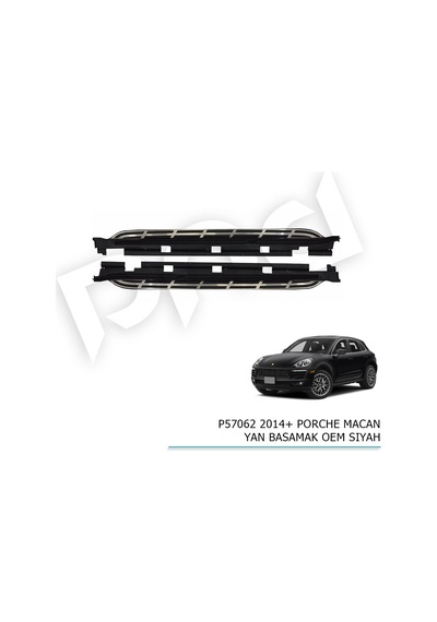2014+ Porche Macan Yan Basamak Oem Sıyah