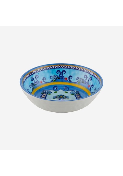 Mavi Melamin Servis Kasesi 20 Cm