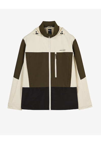 Skechers M Colorblock Fall Jacket Erkek Haki S2620044-0255