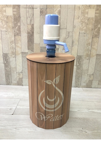 Yeni Dekoratif Damacana-gizleme-saklama-kutusu-dolabı-kılıfı-bezi-işlemeli Ceviz
